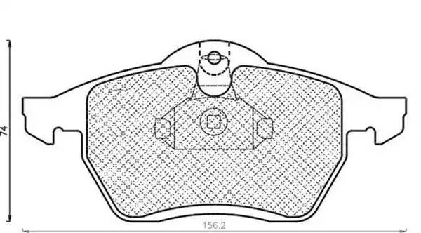 Комплект тормозных колодок, диско 430216170403 MAGNETI MARELLI