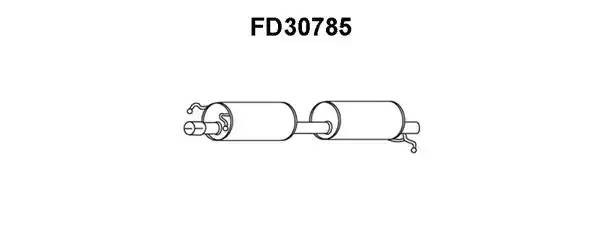 Глушитель выхлопных газов конечный FD30785 VENEPORTE