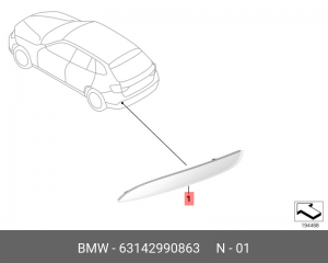 Светоотражатель - катафот 63 14 2 990 863 BMW