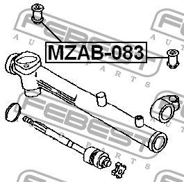 Подушка крепления рулевой рейки MZAB-083 FEBEST