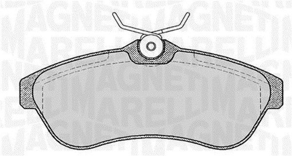Комплект тормозных колодок, диско 430216170419 MAGNETI MARELLI