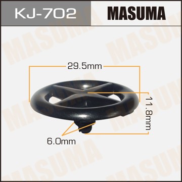 Клипса крепежная KJ702 MASUMA