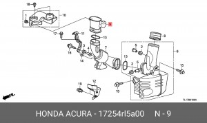 Деталь 17254RL5A00 HONDA
