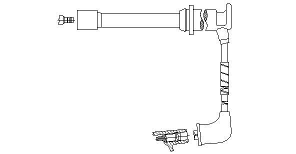 Провод зажигания 658E108 BREMI