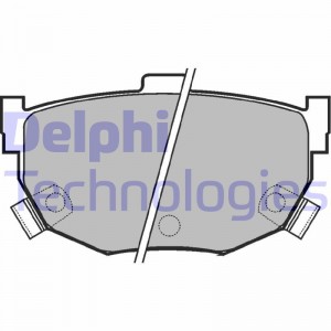 Комплект тормозных колодок, диско LP1073 DELPHI