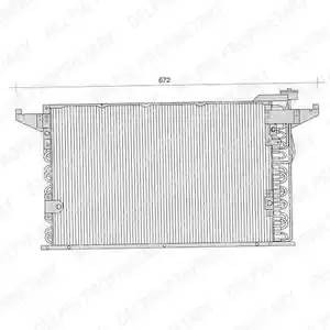 Конденсатор, кондиционер TSP0225235 DELPHI
