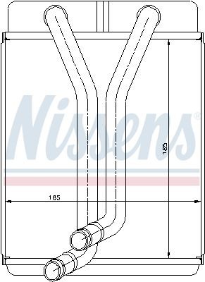 Теплообменник, отопление салона 77501 NISSENS