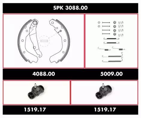 Комплект тормозных колодок SPK308800 REMSA