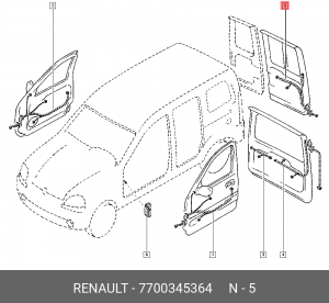 Деталь 7700345364 RENAULT