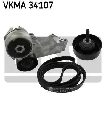 Поликлиновой ременный комплект VKMA34107 SKF