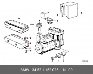 Блок управления, динамики тормоза / движения 34 52 1 152 025 BMW