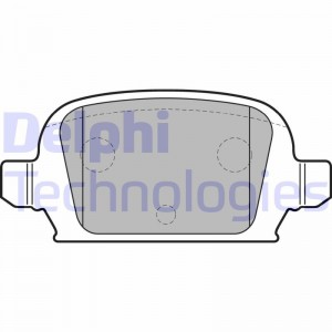 Комплект тормозных колодок, диско LP1677 DELPHI