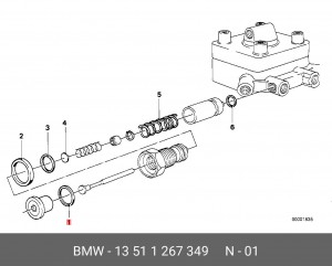 Прокладка 13 51 1 267 349 BMW