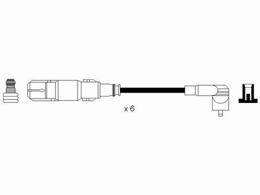 Ккомплект проводов зажигания 7065 NGK NTK