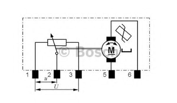 Регулировочный элемент, регулировка угла наклона фар 0132801351 BOSCH