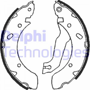 Комплект тормозных колодок LS1610 DELPHI