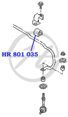 Втулка стабилизатора HR 801 035 HANSE
