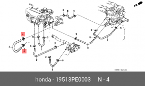 Хомут глушителя 19513PE0003 HONDA