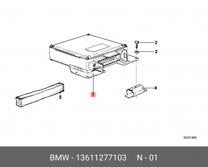 Блок управления, управление двигателем 13611277103 BMW