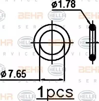 Конденсатор, кондиционер 8FC 351 301-071 HELLA