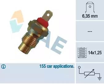 Температурный датчик охлаждающей жидкости 31370 FAE