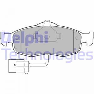 Комплект тормозных колодок, диско LP781 DELPHI