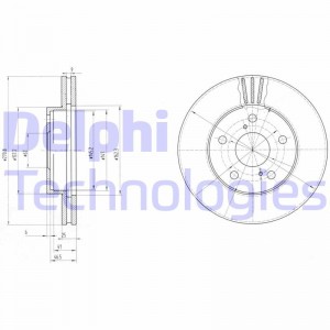 Тормозной диск BG2906 DELPHI