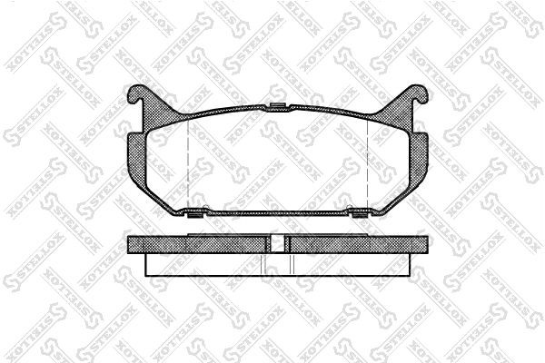 Колодки тормозные дисковые 427-000-SX STELLOX