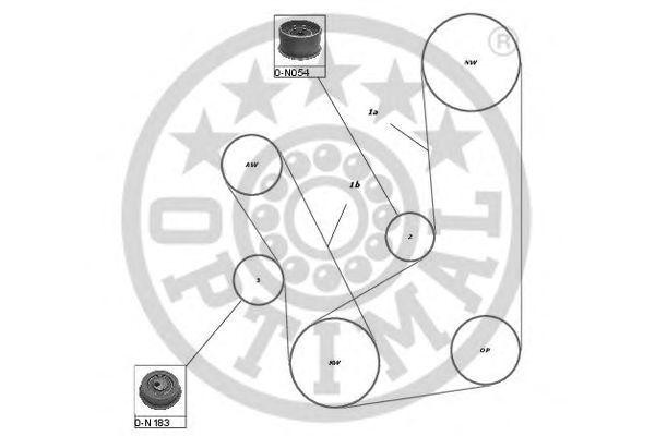 Комплект ремня ГРМ SK-1312 OPTIMAL