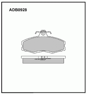 Колодки тормозные дисковые ADB0928 ALLIED NIPPON