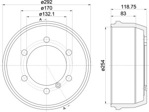 Тормозной барабан MBD116 MINTEX