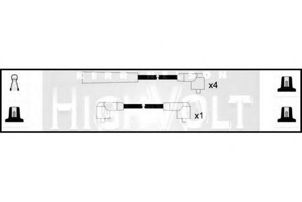 Ккомплект проводов зажигания OEF127 STANDARD