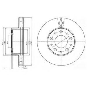 Тормозной диск BG4059 DELPHI