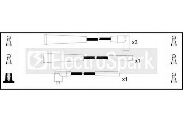 Ккомплект проводов зажигания OEK031 STANDARD