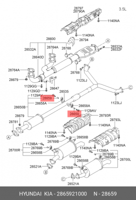 Распылитель 2865921000 HYUNDAI KIA