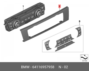 Панель управления 64116957958 BMW
