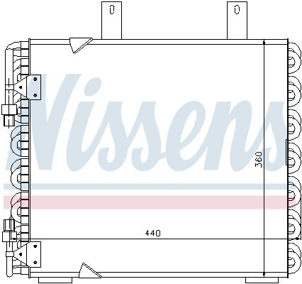 Конденсатор, кондиционер 94172 NISSENS