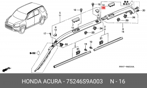 Деталь 75246S9A003 HONDA
