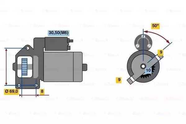 Стартер 0 001 115 068 BOSCH
