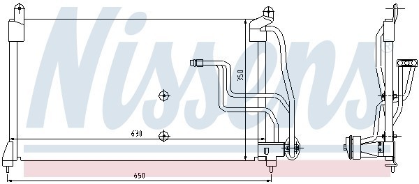 Конденсатор, кондиционер 94190 NISSENS