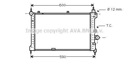 Радиатор охлаждения ДВС OL2127 AVA