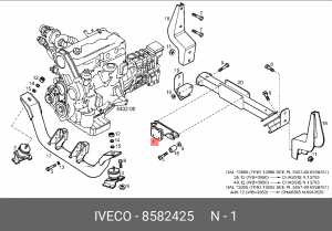 Подвеска, двигатель 8582425 IVECO