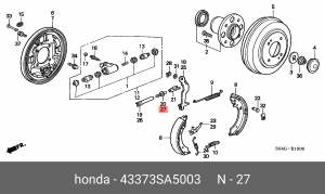 Болт крепления 43373SA5003 HONDA