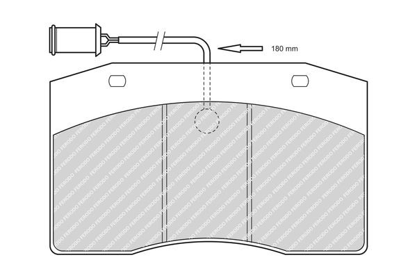 Комплект тормозных колодок, диско FCV801 FERODO