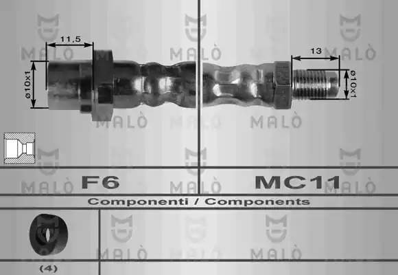 Тормозной шланг 8911 MALO