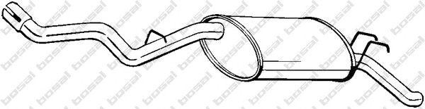 Глушитель выхлопных газов конечный 278139 BOSAL