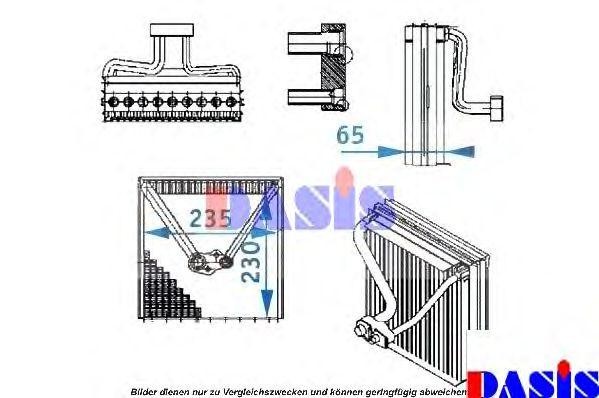 Испаритель, кондиционер 820193N AKS DASIS