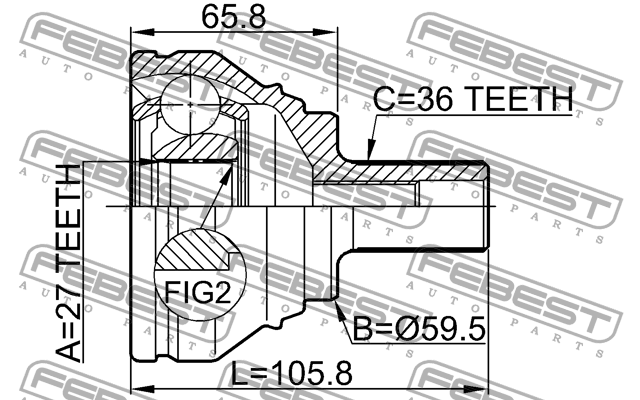 ШРУС 2310-031 FEBEST