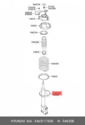 Амортизатор подвески 54651-17650 HYUNDAI KIA