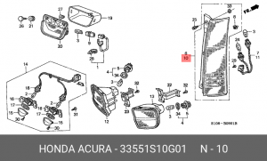 Фонарь задний 33551S10G01 HONDA